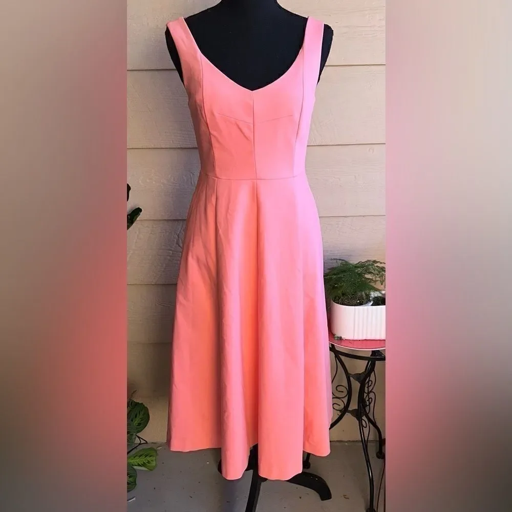 KATE Spade Twill Grace Dress pink sea Star fit and flare sz 2 NWT